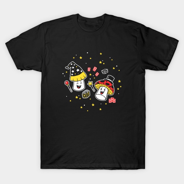 Magic Mushrooms T-Shirt by dumbshirts